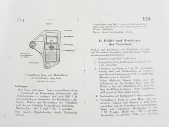 REPRODUKTION, D 1864/5, 8,8 cm R Pz B 54 mit 8,8 cm R Pz B Gr 4322 Schutzschild, Schutzbügel, verstellbares Korn mit Abdeckblech, vom 24.2.1944, Kopie von 14 Seiten