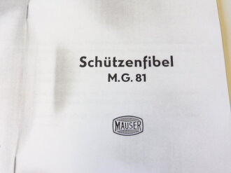 REPRODUKTION, Schützenfibel M.G.81, Kopie von 42...