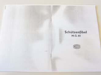 REPRODUKTION, Schützenfibel M.G.81, Kopie von 42...