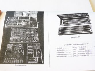 REPRODUKTION, L.Dv.113/1, Entwurf einer Beschreibung und Bedienungsvorschrift des MG-FF (2-cm Flugzeug-MG-FF) Ausführung A, Teil 1, datiert 1938, Kopie von 83 Seiten, A4