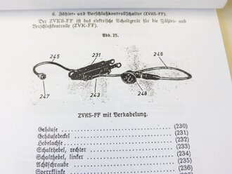 REPRODUKTION, L.Dv.113/1, Entwurf einer Beschreibung und Bedienungsvorschrift des MG-FF (2-cm Flugzeug-MG-FF) Ausführung A, Teil 1, datiert 1938, Kopie von 83 Seiten, A4