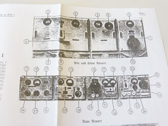 REPRODUKTION, D970/1, Der 1kW Sender b, vom 16.2.1942, Kopie von 32 Seiten + Anlagen, A4