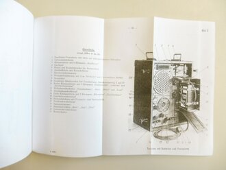 REPRODUKTION, D1029/1, Wehrmachtrundfunkempfänger 1, Kopie von 93 Seiten + Anlagen, A5, datiert 1943