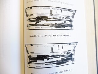 REPRODUKTION, D.(Luft)T.6131, MG131 Waffen-Handbuch, Kopie von 198 Seiten, A4, gebundene Ausgabe, datiert 1941