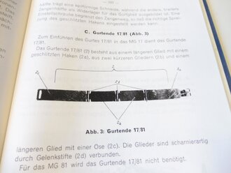 REPRODUKTION, D.(Luft)T.6081, MG81 Waffen-Handbuch, Kopie von 100 Seiten, A4, gebundene Ausgabe, datiert 1941