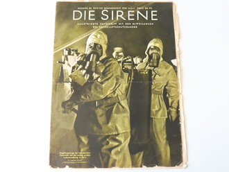 "Die Sirene" Illustrierte Zeitschrift des RLB, Nr.26 von 1935, Entgiftungstrupp der französischen Feuerwehr bei der letzten großen Luftschutzübung in Paris