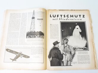 "Die Sirene" Illustrierte Zeitschrift des RLB, Nr.26 von 1935, Entgiftungstrupp der französischen Feuerwehr bei der letzten großen Luftschutzübung in Paris