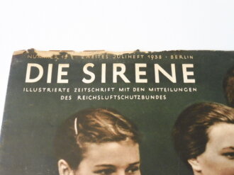 "Die Sirene" Illustrierte Zeitschrift des RLB, Nr.15 von 1938, Studentinnen lernen Luftschutz