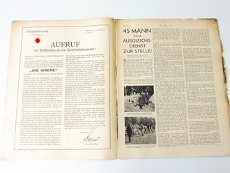 "Die Sirene" Illustrierte Zeitschrift des RLB, Nr.6 von 1939, Die unüberwindbare Grenze