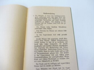 L.Dv.781, Richtlinien über Lagerung und Pflege des Luftschutzsanitätsgeräts, datiert 1937, 14 Seiten, A6