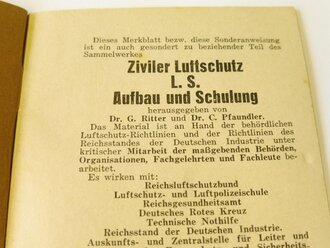 Sonderanweisung insbesondere für Entgiftungshelfer, Ausgabe 1935, DIN A6, 24 Seiten