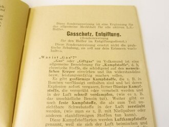 Sonderanweisung insbesondere für Entgiftungshelfer, Ausgabe 1935, DIN A6, 24 Seiten