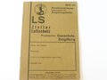 Sonderanweisung insbesondere für Entgiftungshelfer, Ausgabe 1935, DIN A6, 24 Seiten