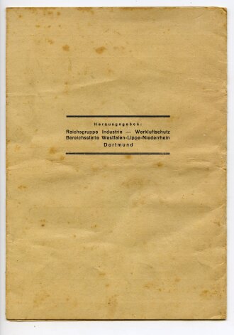 Merkblatt über die wichtigsten chemischen Kampfstoffe, Ausgabe Juli 1942
