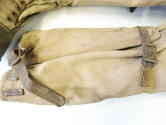 Luftwaffe, Paar Tropenstiefel , ungereinigte Stücke aus Scheunenfund, das Leder weich