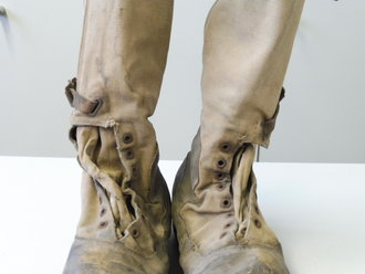 Luftwaffe, Paar Tropenstiefel , ungereinigte Stücke aus Scheunenfund, das Leder weich