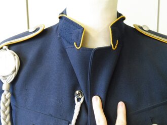 Bundeswehr, Dienstjacke Luftwaffe mit z.T. handgestickten Effekten, Schulterbreite 45 cm, Armlänge 63 cm