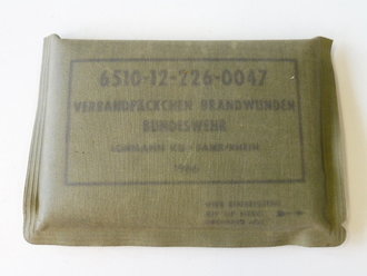 Bundeswehr, Verbandpäckchen Brandwunden datiert 1966