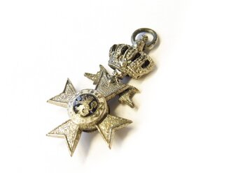 Miniatur 16mm , Bayern,  Militärverdienstkreuz 2. Klasse mit Krone und Schwertern