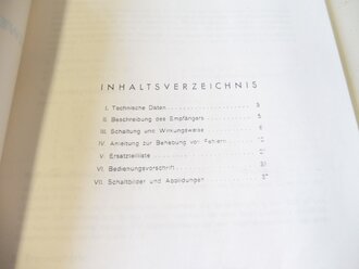 KOPIE/ REPRODUCTION Beschreibung " Allwellenempfänger Minerva 499SH"  47 Seiten plus Anlagen, DIN A4