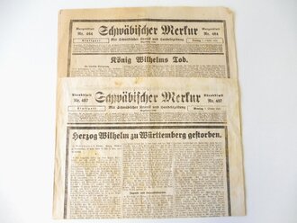 Württemberg, Konvolut zum Thema König Wilhelm II .