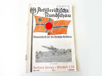 Artilleristische Rundschau, April 1937, Heft 4. Komplett