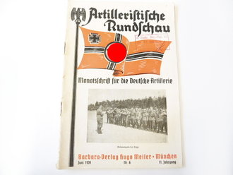 Artilleristische Rundschau, Juni 1939,  Heft 6. Komplett