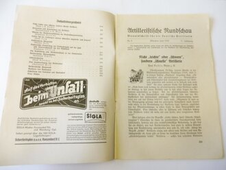 Artilleristische Rundschau, Juni 1939,  Heft 6. Komplett