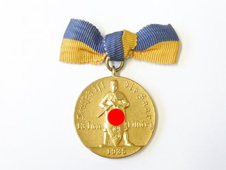 Tragbare Medaille " Saar Kegeln Wiesbaden" Durchmesser 28mm