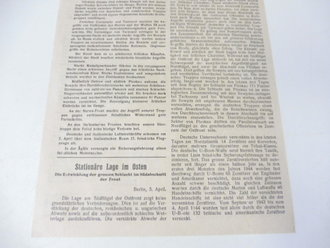 2 x Nachrichtenblatt der Gruppe Püchler datiert 1944, dazu die Abschrift einer Anerkennungsurkunde
