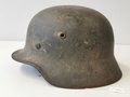 Luftwaffe, Stahlhelm Modell 1940. Ungereinigtes, zusammengehöriges Stück, das Leder ausgetrocknet, das Abzeichen vergangen