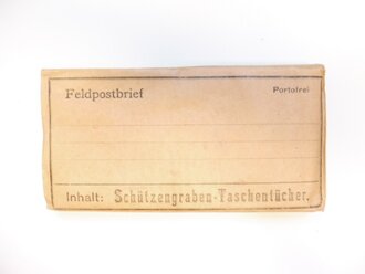 Pack " Schützengraben Taschentücher" als Feldpostbrief