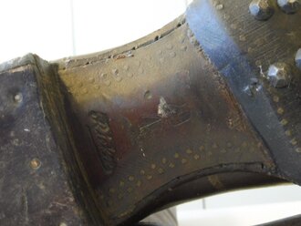 Paar Mannschaftsstiefel für Berittene Wehrmacht. Ungeschwärztes Paar, nur minimal getragen. Weiches Leder, Sohlenlänge 30cm