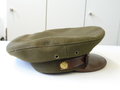 U.S. Army WWII Enlisted mens cap service, OD wool, Kopfgröße 55