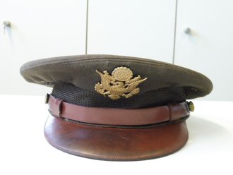 U.S. Army WWII Officers crusher cap, Kopfgröße...