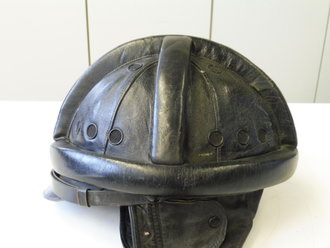 Luftwaffe, Lederhelm für Segelflieger , LBA Stempelung von 1937, sehr guter Zustand