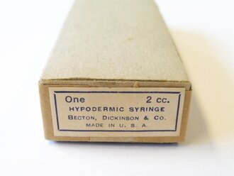 U.S. Army WWII, Glass,hypodermic syringe