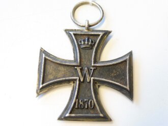 Eisernes Kreuz 2. Klasse 1870, vermutlich an der Ordenspange getragenes Stück