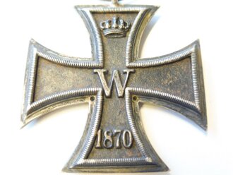 Eisernes Kreuz 2. Klasse 1870, vermutlich an der Ordenspange getragenes Stück