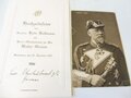 Großadmiral Hans von Köster, Konvolut Einladungen, Visitenkarten usw. aus seinem persönlichen Besitz