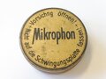 Mikrophon Sprechkapsel Reichswehr in Blechdose