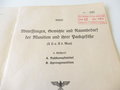 M.Dv. Nr. 185,6 " Abmessungen, Gewichte und Raumbedarf der Munition und Ihrer Packgefäße" Stand 1941.  Nahkampfmittel, Sprengmunition, DIN A4, 6 Seiten