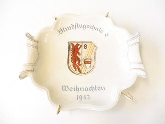 Erinnerungsteller " Blindflugschule 8, Weihnachten 1943"