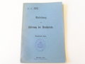 1. Weltkrieg, D.V. 392 " Anleitung zur Fütterung der Dienstpferde" datiert 1914, 36 Seiten