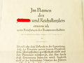 Reichsbahn, Ernennung in das Beamtenverhältnis für einen Lokomotivheizer, Großformatig, datiert 1939, gefaltet