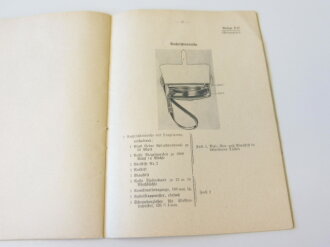 D 719, Gerätnachweis für einen Störungssuchtrupp ( mot) datiert 1941. DIN A5, 43 Seiten