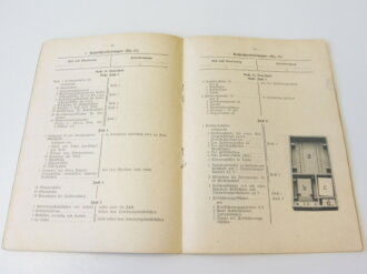 D 719, Gerätnachweis für einen Störungssuchtrupp ( mot) datiert 1941. DIN A5, 43 Seiten