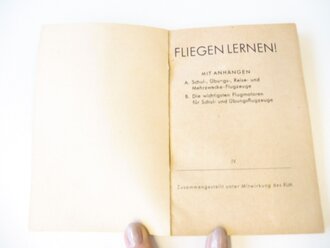 Kleinformatiges Buch " Fliegen lernen !" 111...