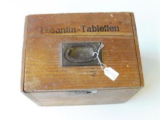 Holzkasten " Losantin Tabletten" Wehrmacht .20 x 23 x 16cm