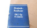 Luftwaffe, Verpackung zum Dreieckrechner DR 3Tp